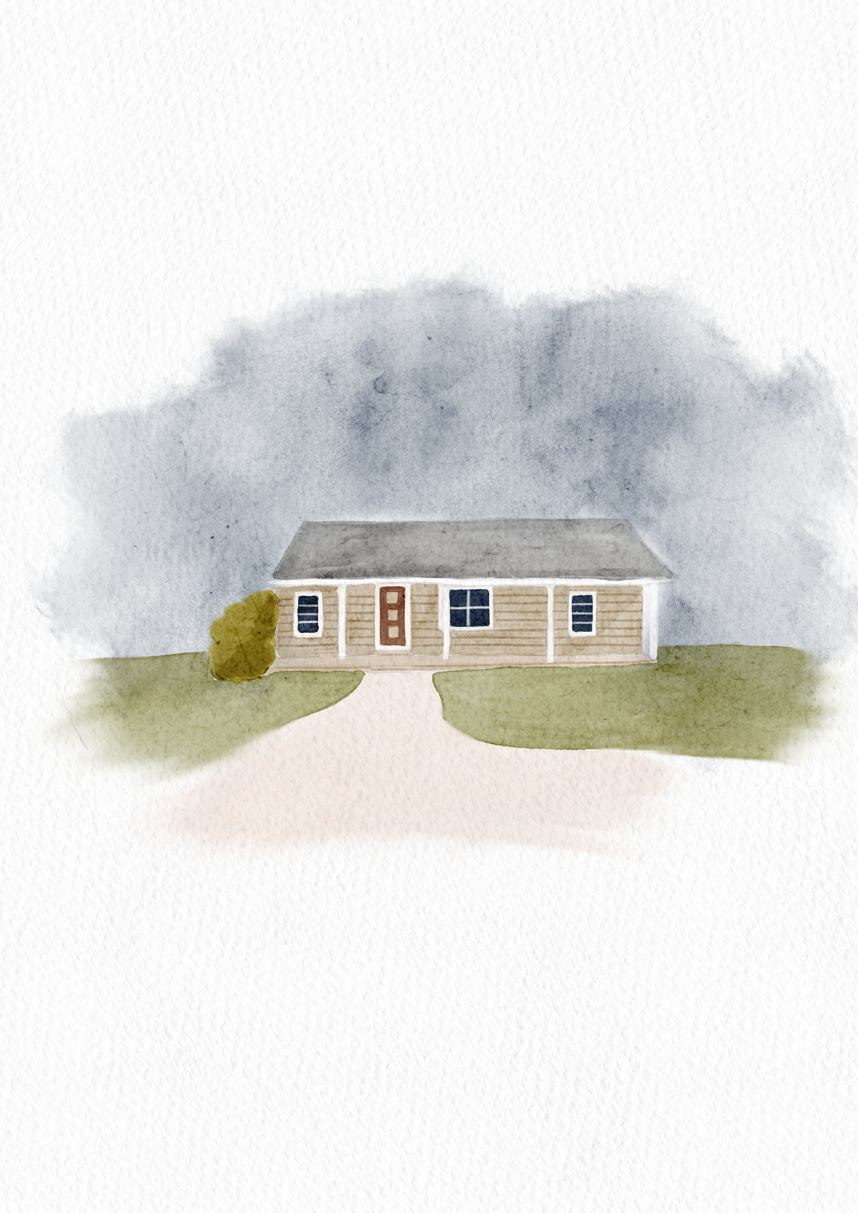 Custom House Portrait(DIGITAL FILE ONLY)